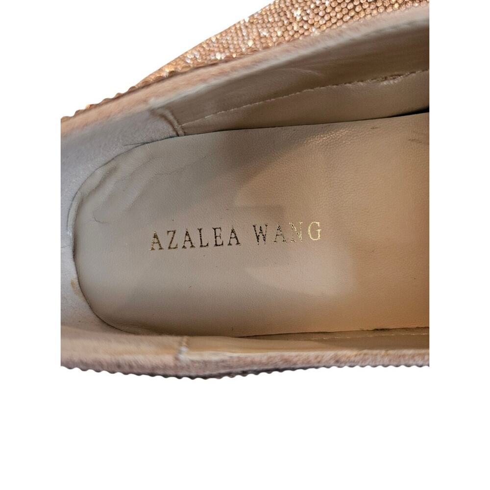 Azalea Wang Slip-On Crystal Embellished Platform Sneakers - Rose Gold Size 7.5-8 - Picture 7 of 10